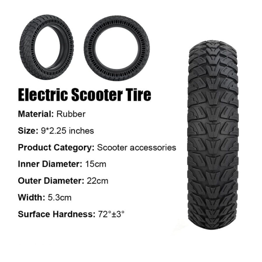 Rueda Maciza Patinete Xiaomi 9x2,25 Offroad