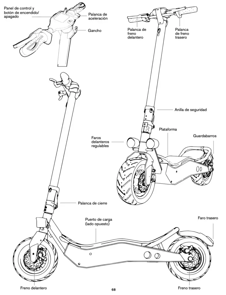 Patinete electrico ducati cross e