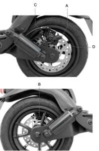 pinza freno patinete ducati pro II