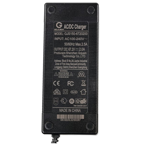 Cargador 67,2V 2A Para Patinete 3Pin GX16