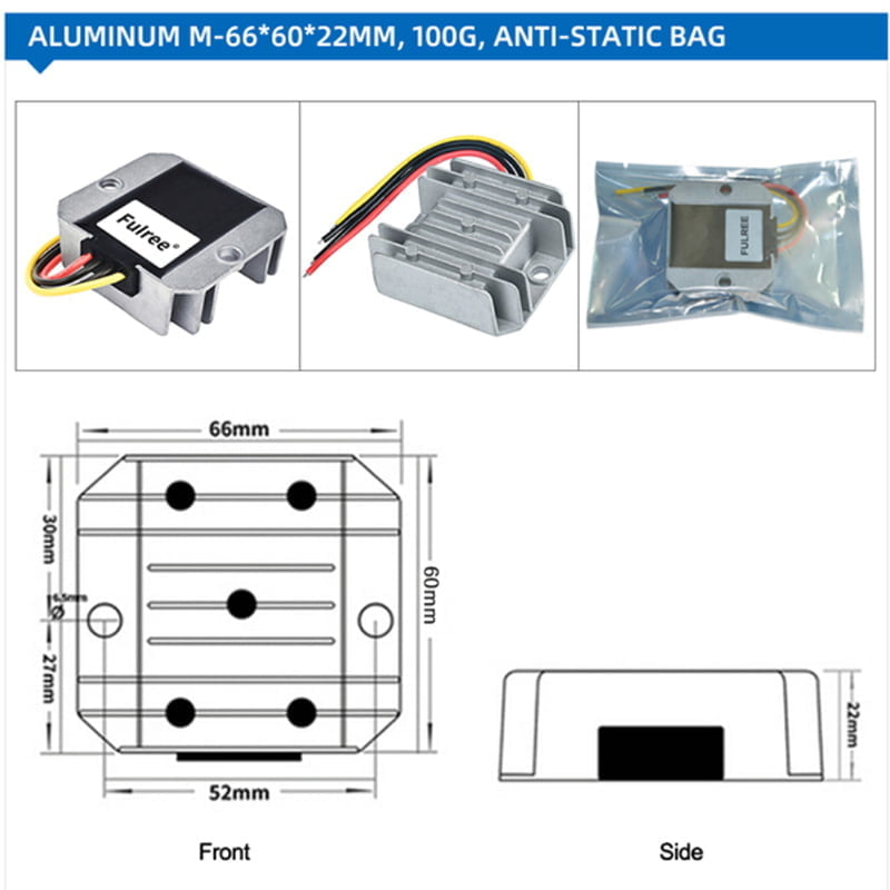Convertidor 5v 5a 11v-90v detalle Convertidor 5v 5a 11v-90v