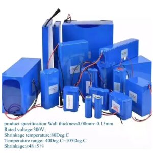 Tubo termorretráctil de PVC para batería Lipo 1 metro azul