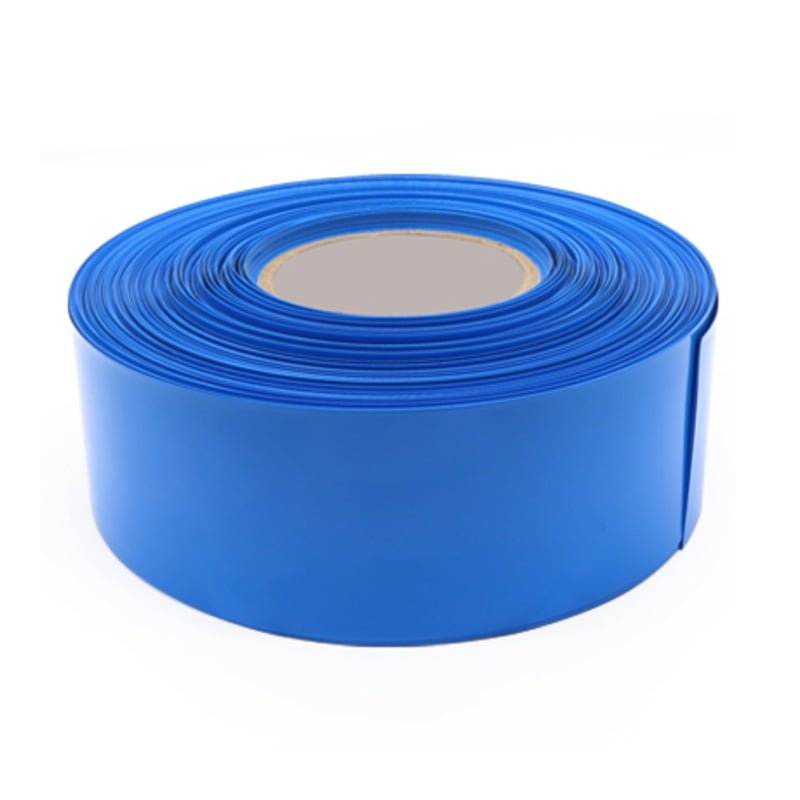 Tubo termorretráctil de PVC para batería Lipo, envoltura de película aislada, funda de litio Tubo termorretráctil de PVC para batería Lipo 1 metro azul