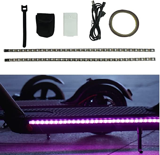 Luz LED para patinete eléctrico, luz Decorativa Impermeable Color Múltiple luminoso Luz LED para patinete eléctrico, luz Decorativa Impermeable Color Múltiple