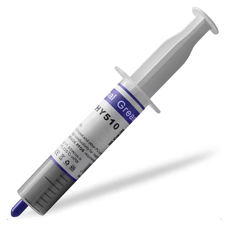Pasta Térmica Halnziye HY510 1.93 W_m-k Gris Jeringa de 30g Silicona Masilla Grasa Disipadora para Procesadores CPU