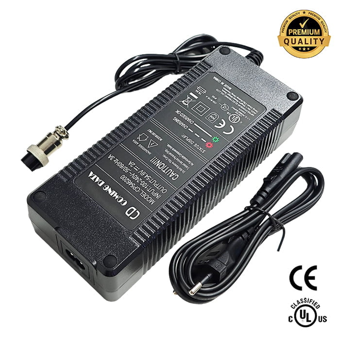 cargador 54,6V 2A GX16 premium smartgyro