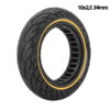 rueda maciza 10x2,5 amarilla 34mm