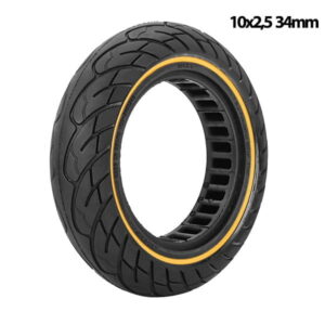 rueda maciza 10x2,5 amarilla 34mm