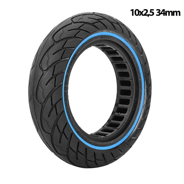 rueda maciza 10x2,5 azul 34mm