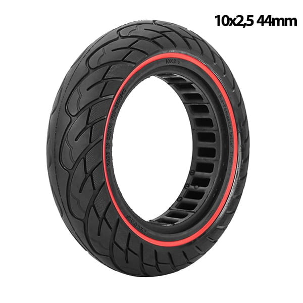 rueda maciza 10x2,5 roja 44mm