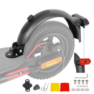 Guardabarros trasero con luz intermitente Aluminio para Xiaomi M365_Pro _Pro2_1S_MI3_