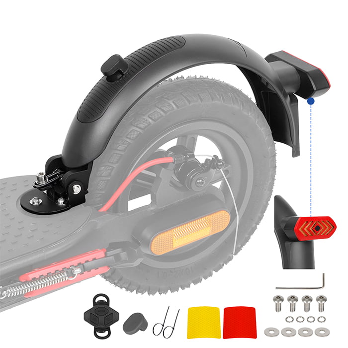 Guardabarros trasero con luz intermitente Aluminio para Xiaomi M365_Pro _Pro2_1S_MI3_