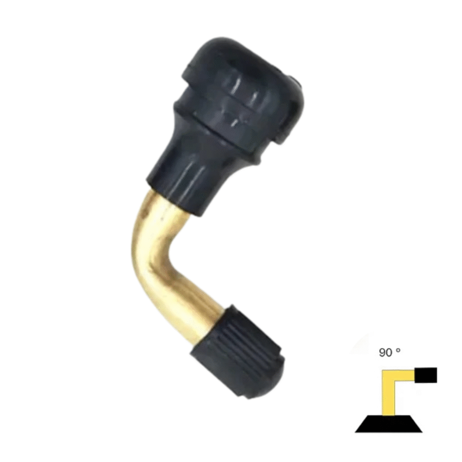 3 Válvula Tubeless Torcida 90º PVR 70