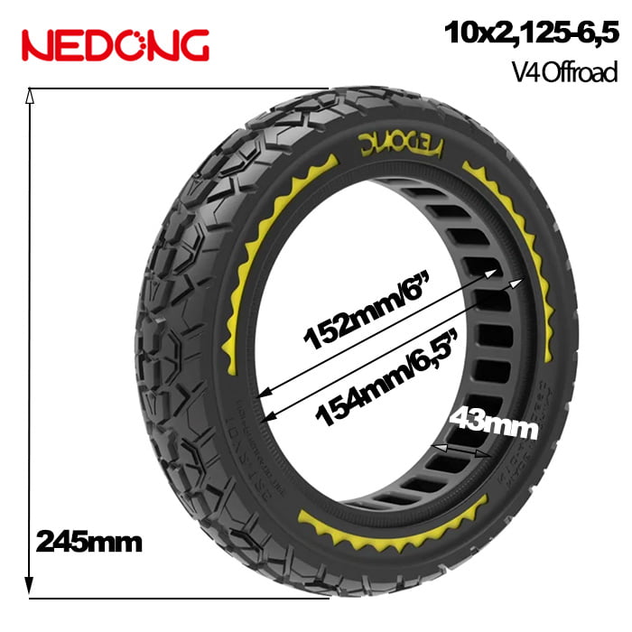 maciza 10x2,125-6,5 amarilla offroad medida maciza 10x2,125-6,5 amarilla offroad medida