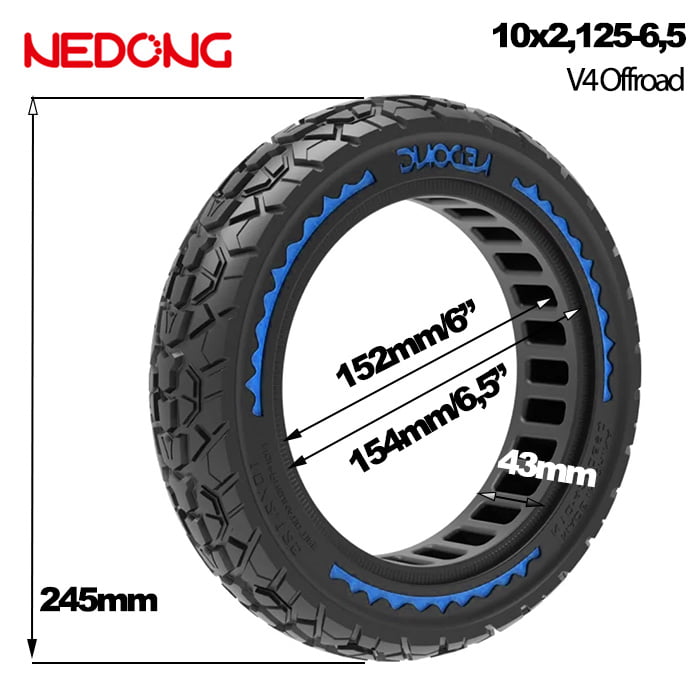 maciza 10x2,125-6,5 azul offroad medida maciza 10x2,125-6,5 azul offroad medida