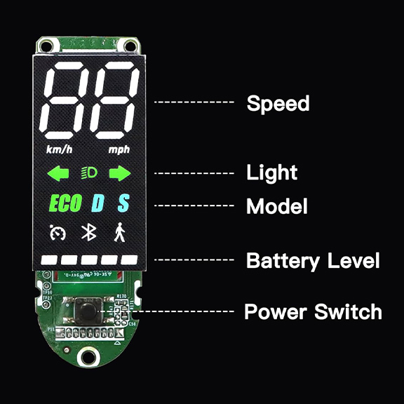 display ninebot g2 max detalle medida display ninebot g2 max