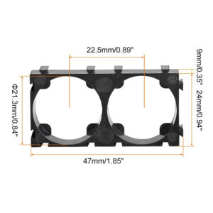 medida soporte bateria 21700 21,3