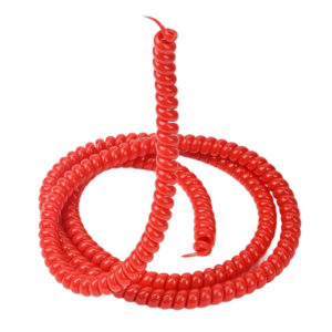 cubre cable rojo brillante