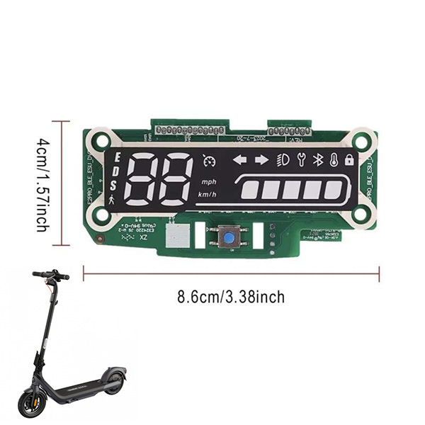 display ninebot e2 pro medida display ninebot e2 pro