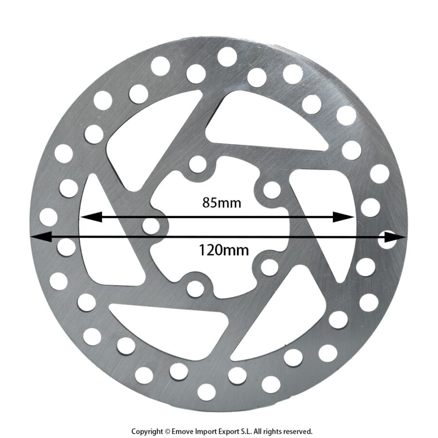 1616-RMR-050-Disco-de-freno-120mm-Xiaomi-Redondo-5H-40MM- Disco de Freno 120mm Para Xiaomi 5 Agujeros