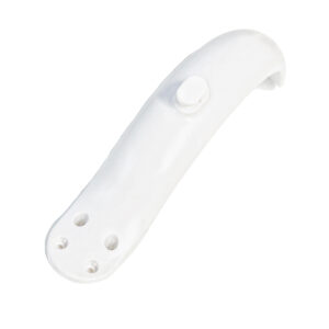 RME-003BW Guardabarros de 4 agujeros con gancho (Blanco)