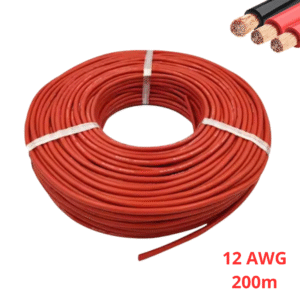 2 Cable 12AWG 200M Rojo
