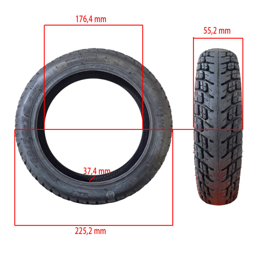Neumático 60/70-7 Tubeless offroad