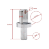 Bisagra inferior V1 recta para Dualtron