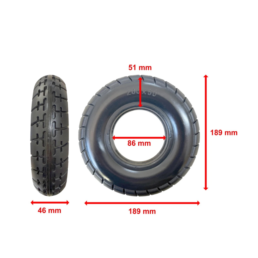 Rueda maciza 200x50
