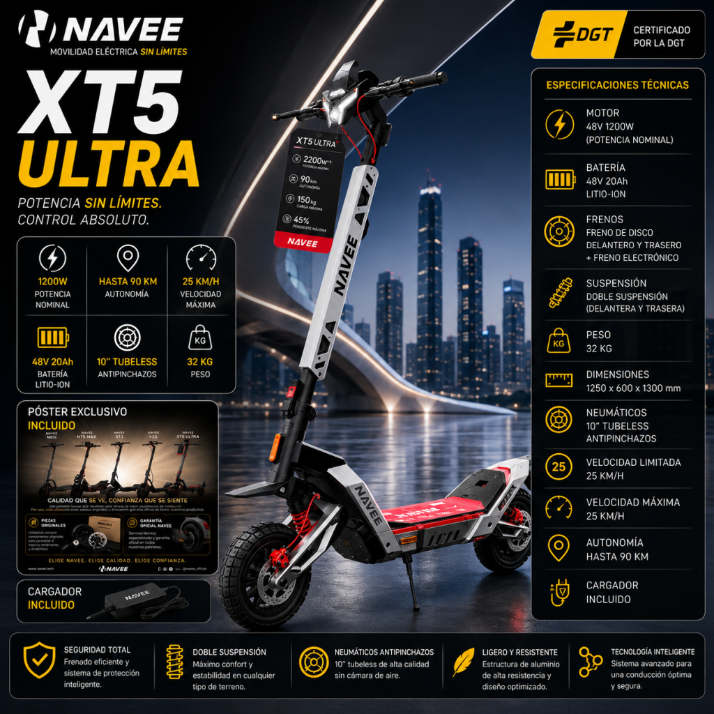 Navee XT5 Ultra – Homologado DGT