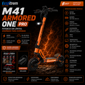 Ecoxtrem M41 Armored One Pro - Orange/Black Edition