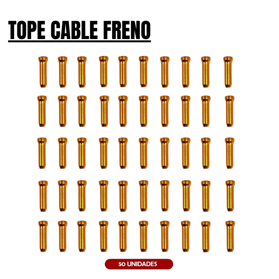 Copia de Copia de Copia de Copia de Copia de Copia de Copia de Copia de Copia de Cargador Juliet-125 Tope cable de freno Naranja brillante (Pack 50)
