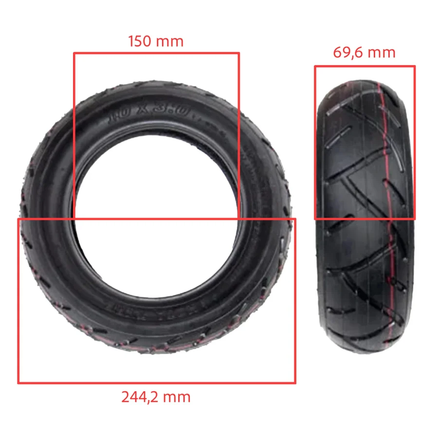Neumático 10x3-6 tubetype [Xuancheng]