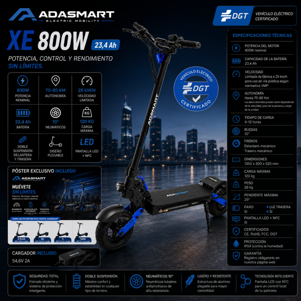 Adasmart XE 800w 23,4Ah