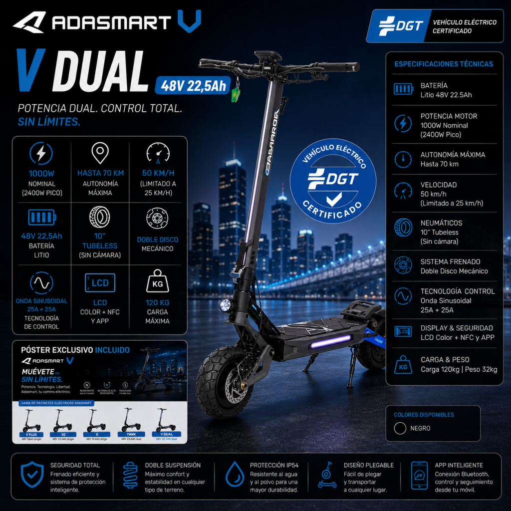 Adasmart V Dual 48v 22,5Ah