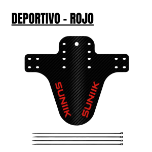 Guardabarros generico en fibra de carbono - Rojo