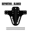 Guardabarros generico en fibra de carbono - blanco