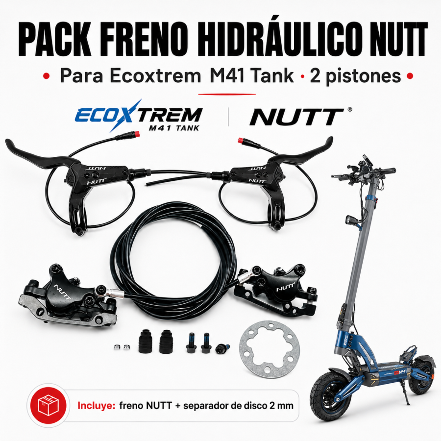 Pack frenos Nutt para Ecoxtrem M41 Tank [2 pistones]